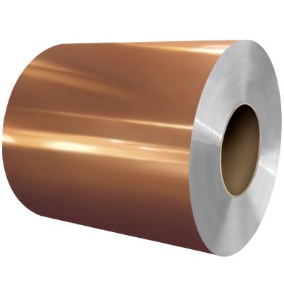 China Indoor decoration; construction; manufacturing Brushed High Gloss Golden Aluminum Sheet Color Coated Aluminum Coil for Channel Letter Sublimation for sale