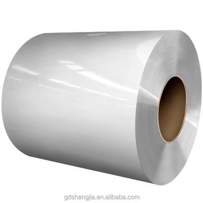 China Pearl Bright/Matte/Frosted PE/PVDF Factory Direct Sales 1100 3003 Roller Pre-Painted Color Coated White Aluminum Coil for sale