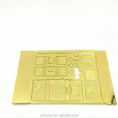 China Mobile Phone Camera Photo Etching Copper Plate Finished With Gold Plating for sale