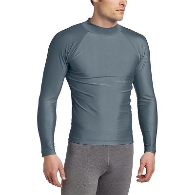 China Spandex/Polyester Mens Long Sleeve UPF 50+ Baselayer Skins Performance Fit Compression Maa Bjj Rash Guard for sale