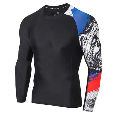 China Spandex/Polyester Custom Muttahida Majlis-e-Amal Sublimated Compression Shirt Custom BJJ Rash Guards Guard for sale