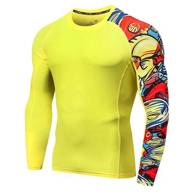 China Spandex/Polyester Quick Dry Lightweight Mens Custom Rash Guards UPF 50+ Wholesale for sale