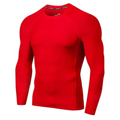 China Spandex/Polyester Sports Rash Guard For Men Fitness Gym Shirt T-shirts Rashguard Long Sleeve Top Custom Rash Guard for sale