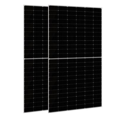 China 25A SANG to 545Watt 10BB half cell monocrystalline 144 cells mono black solar panel comercial for sale