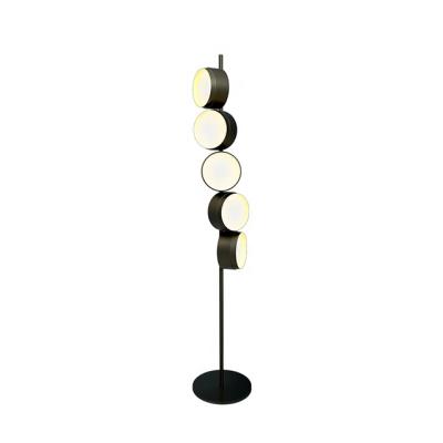 China Hot Selling Hot Selling Modern European Popular OTI Design Round Signal Surrounding Glass Floor Lamp For Living Room Bedroom Hotel for sale