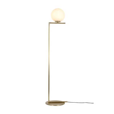 China Modern OTI Northern Europe Modern Glass Stand Led Floor Lamp For Living Room Home Decoration for sale