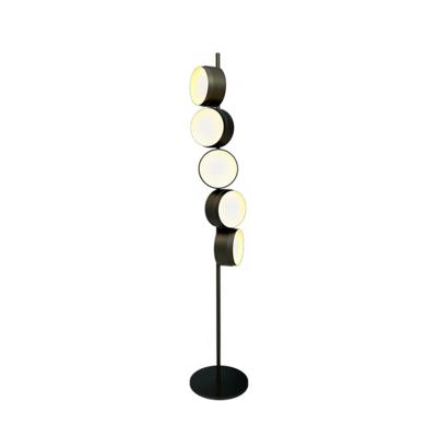 China Modern European popular floor lamp design round signal surrounding glass floor lamp for bedroom for sale