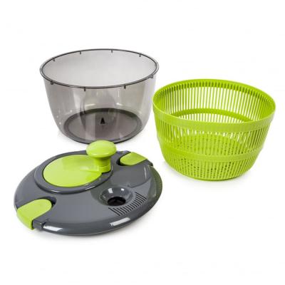 China Sustainable Kitchen Appliance Tools Salad Mixer Plastic Manual Large Fruit And Vegetable Salad FOOD Spinner for sale