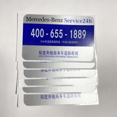 China Waterproof High Quality Custom Adhesive Car Window Decal Vinyl Label Reverse Printing for sale