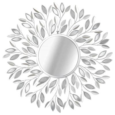 China Hot Selling Minimalist SWT Decorative Silver Glass Mirror Living Room Wall Mounted Mirror for sale