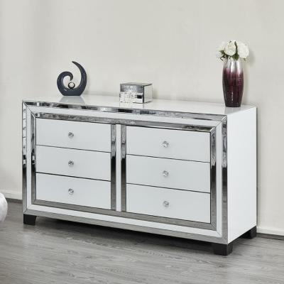 China Eco-friendly SWT Fuzhou Mirrored Mirrored Furniture Home Decor Supplier Factory Chest Of Drawers Wholesale for sale