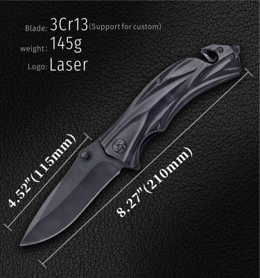 China Low MOQ Custom Non-variable Stainless Steel Camping Folding Army Pocket Survival Military Hunting Tactical Knives for sale