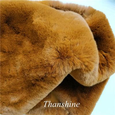 China Toy Heavy Density Faux Rabbit Fur Fabric For Women Winter Coat Scarf for sale