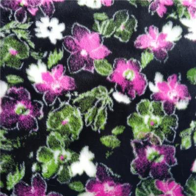 China Toy Fashion Flower Jacquard Faux Fur Fabric For Women Coat for sale