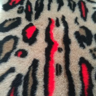 China Neo Leopard Garment Jacquard Faux Fur Artificial Fur For Fashion Garment for sale