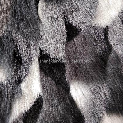 China Colorful Garment New Design Jacquard Faux Fur Faux Fur Artificial Fur Fabric for sale