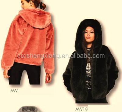 China 2018 viable top quality rabbit fur jacket woman fashion jacket for sale