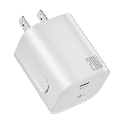 China 20W/25W/30W USB C Power Adapter Cube Charger 20W Palladium Wall Fast Charging Charger For iPhone for sale