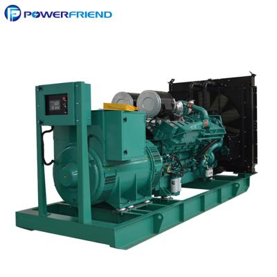 China 1000kw 1250kva 1mw open type electric diesel generator with good reviews PF-CC1375 for sale