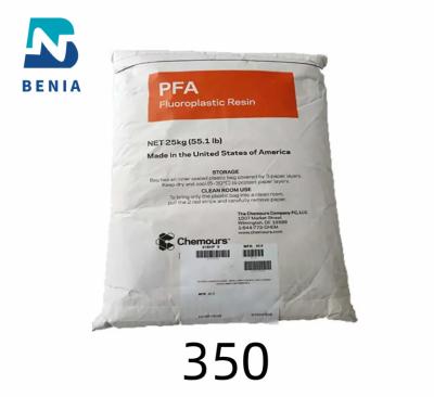 China Dupont PFA 350 Perfluoroalcoxy PFA tipo virgen Pellet en forma de polvo para película en venta