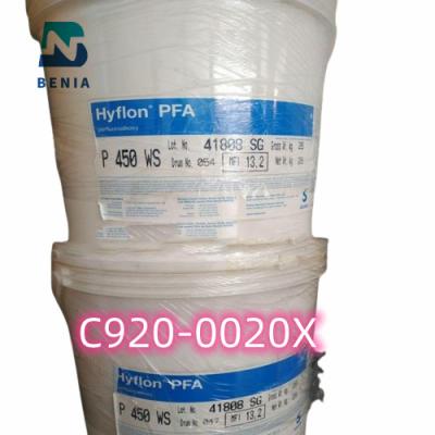 Cina Solvay PFA Hyflon C920-0020X Perfluoropolimeri PFA pellet/polvere vergine in magazzino in vendita