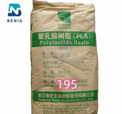 Cina Hisun PLA Resin REVODE 195 Acido polilattico Biobased PLA pellets per biodegradabile compostabile in vendita