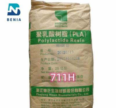 China Hisun PLA Resin REVODE 711H Polylactic Acid Biobased PLA Pellets for Biodegradable Compostable for sale