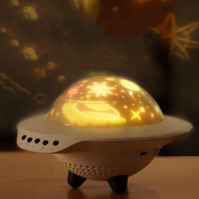 China 2021 USB Rechargeable UFO Star Shape Sky Night Lamp Rechargeable Children Led Night Light Projector For Gifts for sale