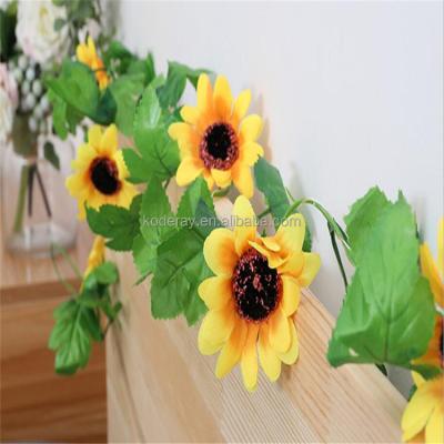 China Decorative Part/Piece Sunflower INS Lamp LED Copper Wiring Lamp Cane Flower Lamp String for sale