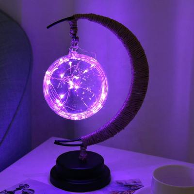 China 2021 Gift Set New Product Ideas LED Lamp Star Moon Lamp Christmas Classic Decorative Lamp Led Home Decor for sale