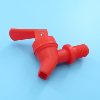 China Hotel Dispenser Pin Bottled Water Valve Plastic Faucet Replace Drinking Stations Parts, Red for sale