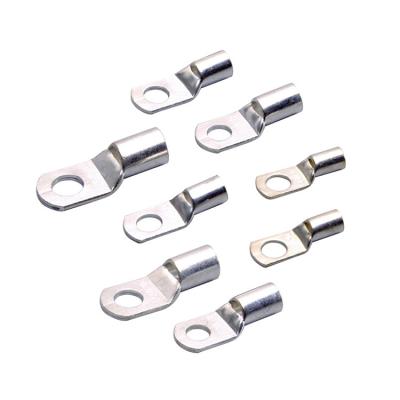 China Copper 16-2P4 60*15.8mm Hook Ring Wire Connectors Bare Low Voltage Electrical Ring Terminals Connector for sale