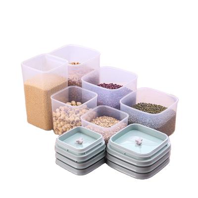 China Plastic Transparent Freshness Keeping Goods Storage Box Food Fresh-keeping Airtight Storage Containers With Lid for sale