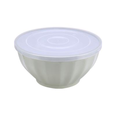 China Hot Selling Freshness Preservation Good Quality PP Food Snack Fruit Reusable Round Kitchen Plastic Salad Bowls Bowls for sale