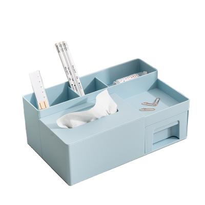 China Sustainable Table Take Out Storage Box Plastic Organizer With Dividers For Home Office Storage for sale