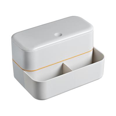 China Viable New Arrival Storage Organizer Box Multifunctional Plastic Desktop Trash Cans for sale