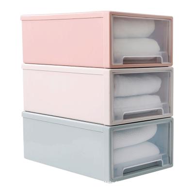 China Durable Classic Stackable Plastic Drawer Storage Furniture Storage Wardrobe Cabinet for sale