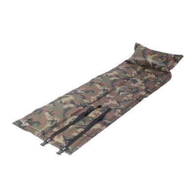 China BSCI Insulation Self Inflating PVC Camp Mat Camouflage Sleep Pad Folio Camping Mat for sale