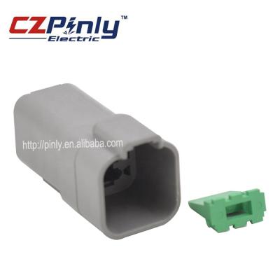 China Waterproof 6 Pin Deutsch DT Series Automotive Electrical Car Male Auto Connector DT04-6P for sale