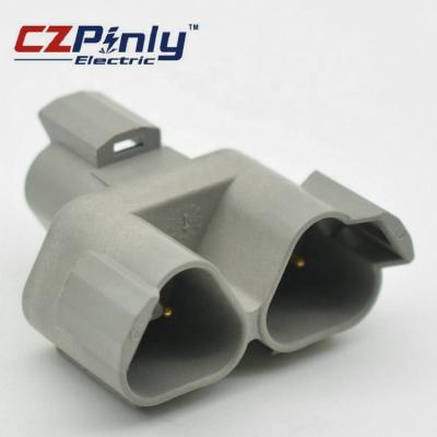 China DT04-3P-P007 3 Way Male Car German Y Wire DT Series Wiring Waterproof Connector Equivalent Of Vehicle Systems for sale