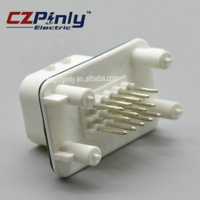 China 14 Pin White Tyco Amp Male ECU PCB Header Automotive Car Connector 776262-2 for sale