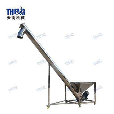 China Factory wheat flour /powder auger screw conveyor hopper feeder loader for powder products for sale