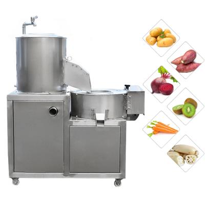 China High Efficiency Easy Operate Electric Industrial 304 Stainless Steel Fruit And Vegetable High Speed ​​Process Potato Peeling And Slicing Machine for sale