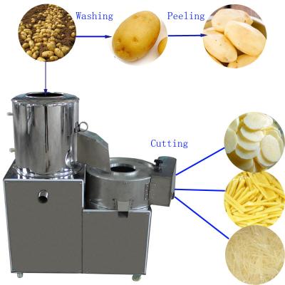 China High Efficiency Easy Operate High Speed ​​Kitchen 304 Stainless Steel Electricity Radish Sweet Potato Washing And Peeling Machine for sale