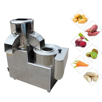 China High Efficiency Easy Operate Wholesale 304 Stainless Steel Electricity Potato Cleaning Washing Peeling Cutting Making Machine for sale