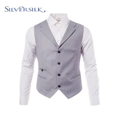 China Parride Customized Fashion Groom Tuxedo Waistcoat Classic Gray Waistcoat Tuxedo Size For Men for sale