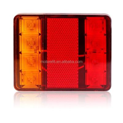 China Trailer Truck Bus Led Taillight Taillight Motorefit 8 LED Truck Tail Lamp OEM Truck Tail Lights Waterproof Rear 12V LED Trailer Forklift Truck Light for sale