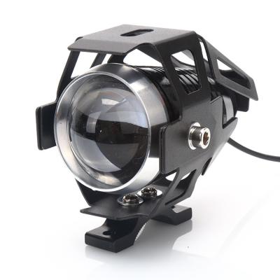 China Aluminum Alloy Motorcycle Spotlight 125W 3000 LM U5 LED Fog Lamp LED Motorbike Spot Light Auxiliary Working Laser Fog Lights for sale