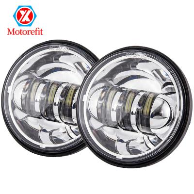 China Diecast Aluminum Alloy Motorcycle LED Head Lights 4.5 Inch 30W Auxiliary Front Fog Lights for sale