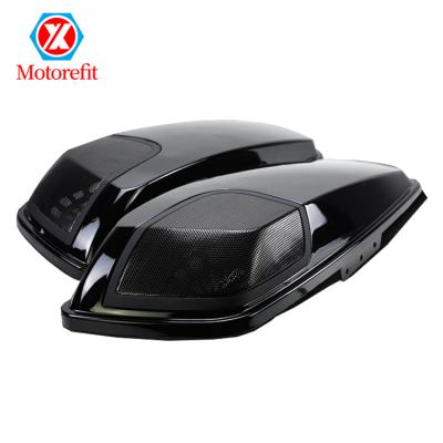 China ABS Motorcycle Saddlebag Lids Cutouts Grills Covers For Harley Touring Electra Street Glide 2014-2021 Road Kings Touring Glide CVO for sale